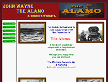 Tablet Screenshot of johnwayne-thealamo.com